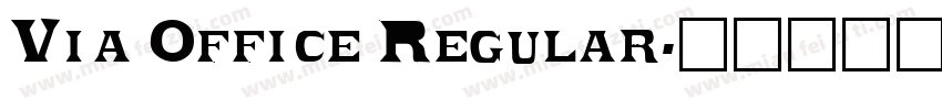 Via Office Regular字体转换